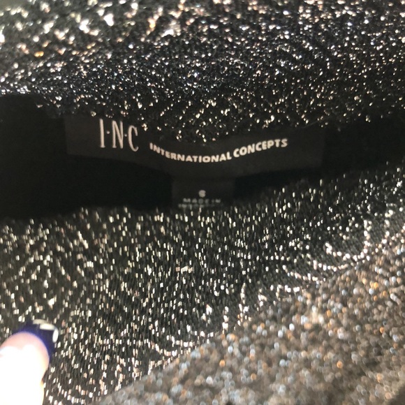 INC Sparkly Ruffle Hem Pants - Picture 4 of 4